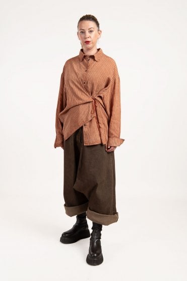 Terracotta Cloud Stripe Blouse