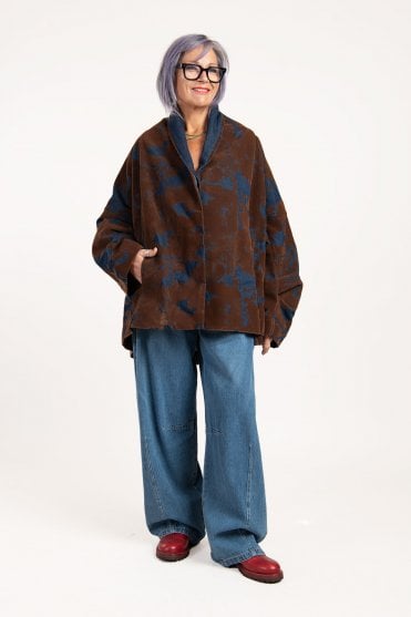 Flocked Denim Jacket 