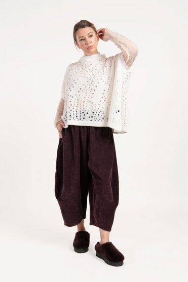 Winter White Wool Top 