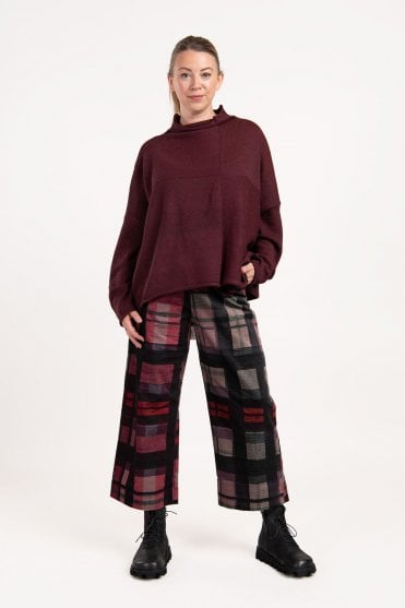 Burgundy Knitted Arezzo Pullover