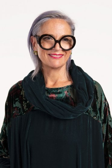 Green Velvet Loop Scarf