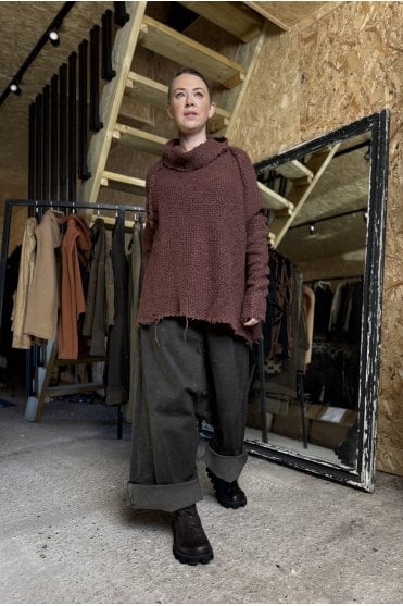 Henna Tussah Silk Pullover