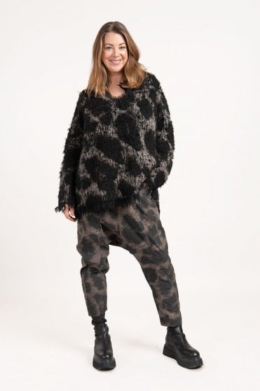 Leo Jacquard Alpaca Pullover 