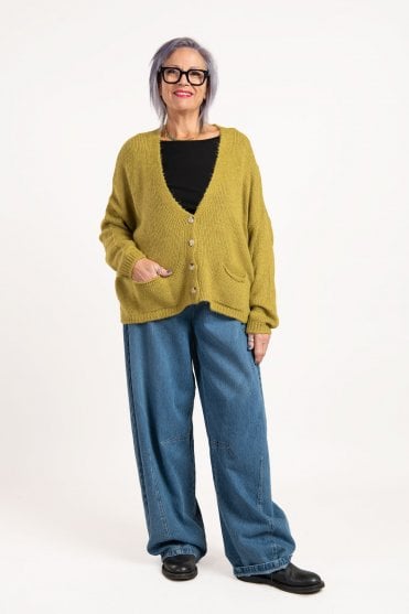 Ochre Knitted Cardigan