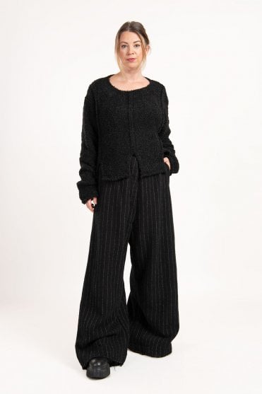 Black Boucle Pullover 
